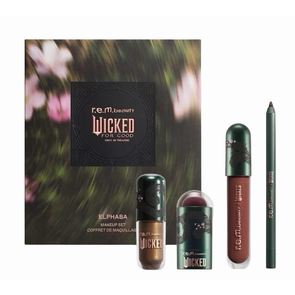 R.E.M. Beauty Wicked for Good Elphaba Makeup Set 4 Pc Ltd Edition AUTHENTIC